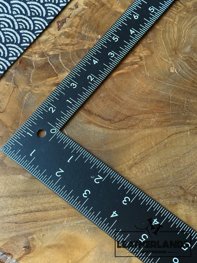 Steel Ruler 02/ Edelmetalen Liniaal (Haaks) Leathercraft Tools